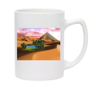 Desert 14oz White Statesman Mug