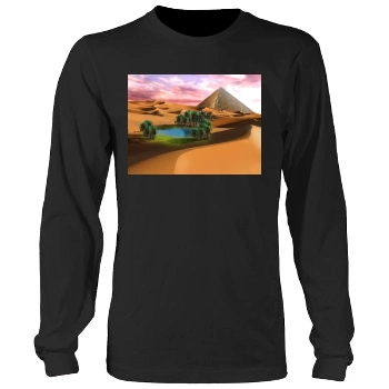 Desert Men's Heavy Long Sleeve TShirt