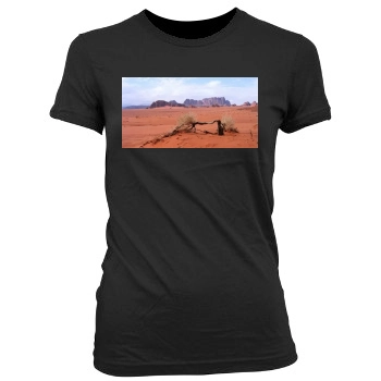 Desert Women's Junior Cut Crewneck T-Shirt