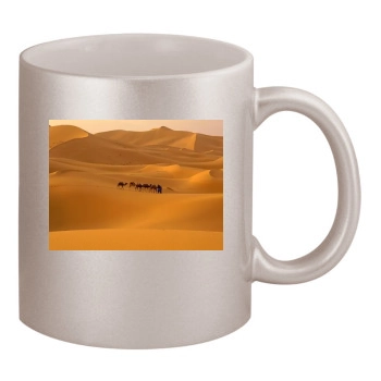 Desert 11oz Metallic Silver Mug