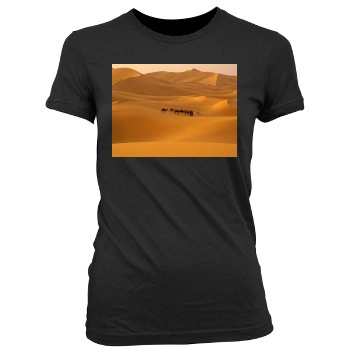 Desert Women's Junior Cut Crewneck T-Shirt