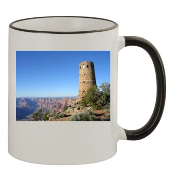 Desert 11oz Colored Rim & Handle Mug