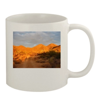 Desert 11oz White Mug