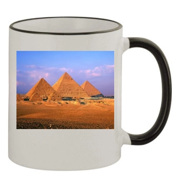 Desert 11oz Colored Rim & Handle Mug