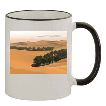 Desert 11oz Colored Rim & Handle Mug