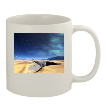 Desert 11oz White Mug