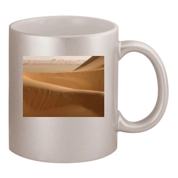 Desert 11oz Metallic Silver Mug