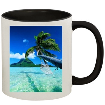 Islands 11oz Colored Inner & Handle Mug