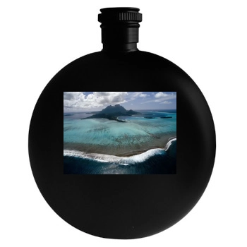 Islands Round Flask