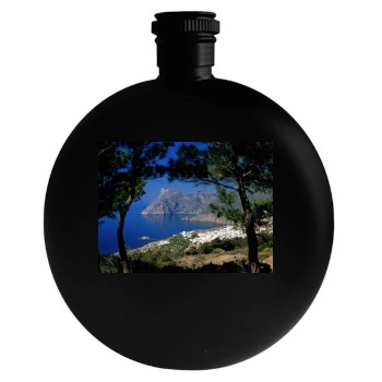 Islands Round Flask