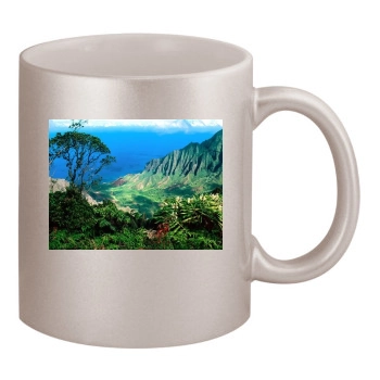 Islands 11oz Metallic Silver Mug