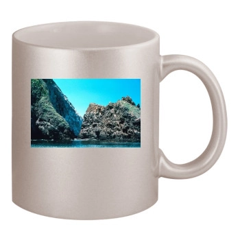 Islands 11oz Metallic Silver Mug