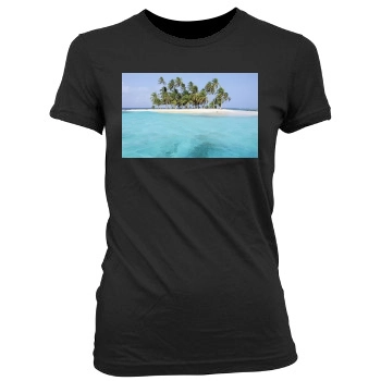 Islands Women's Junior Cut Crewneck T-Shirt