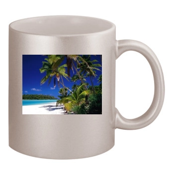 Islands 11oz Metallic Silver Mug