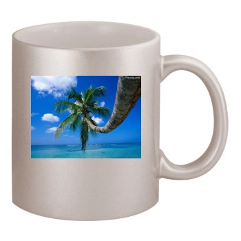 Islands 11oz Metallic Silver Mug