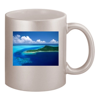 Islands 11oz Metallic Silver Mug