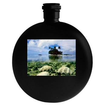 Islands Round Flask