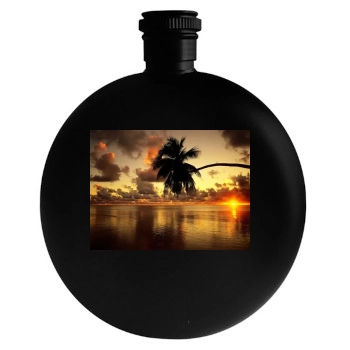 Islands Round Flask