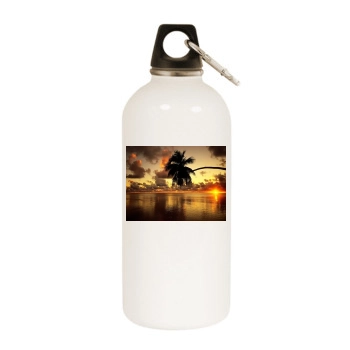 Islands White Water Bottle With Carabiner