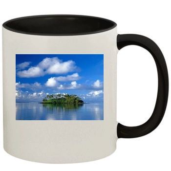 Islands 11oz Colored Inner & Handle Mug