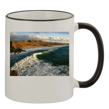 Islands 11oz Colored Rim & Handle Mug