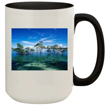 Islands 15oz Colored Inner & Handle Mug