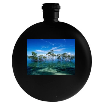 Islands Round Flask