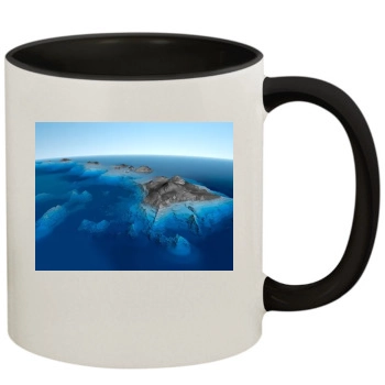 Islands 11oz Colored Inner & Handle Mug