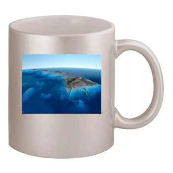 Islands 11oz Metallic Silver Mug