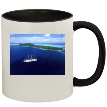 Islands 11oz Colored Inner & Handle Mug