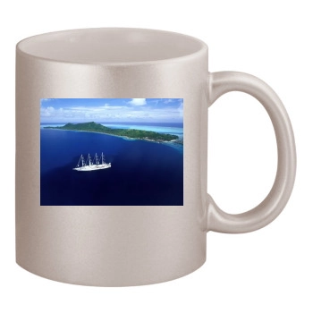 Islands 11oz Metallic Silver Mug