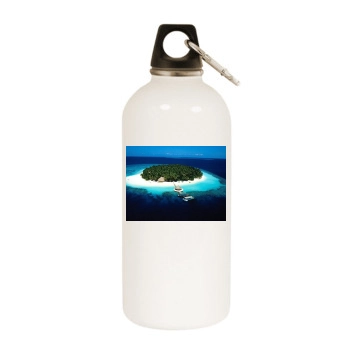 Islands White Water Bottle With Carabiner