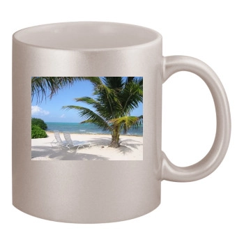 Islands 11oz Metallic Silver Mug