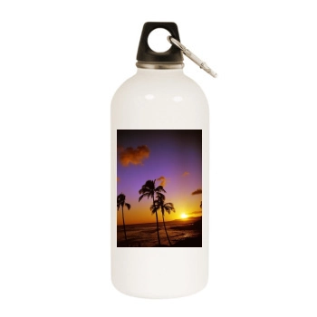 Islands White Water Bottle With Carabiner