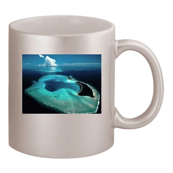 Islands 11oz Metallic Silver Mug