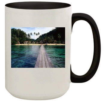 Islands 15oz Colored Inner & Handle Mug