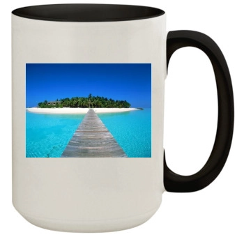 Islands 15oz Colored Inner & Handle Mug