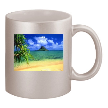 Islands 11oz Metallic Silver Mug