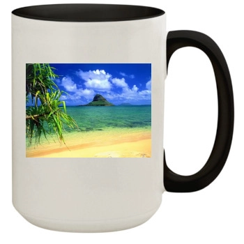 Islands 15oz Colored Inner & Handle Mug