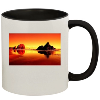 Islands 11oz Colored Inner & Handle Mug