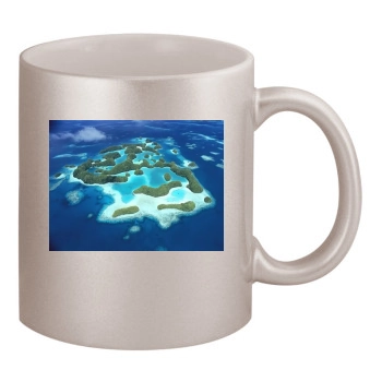 Islands 11oz Metallic Silver Mug