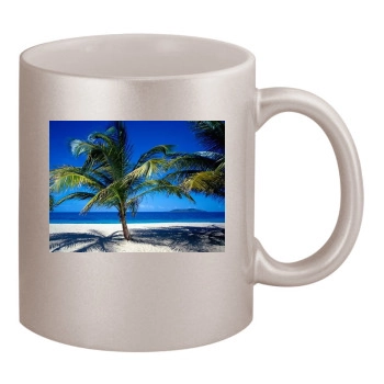 Islands 11oz Metallic Silver Mug