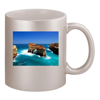 Islands 11oz Metallic Silver Mug