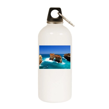 Islands White Water Bottle With Carabiner