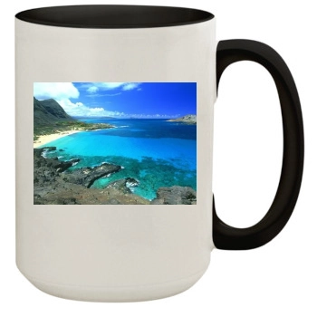 Islands 15oz Colored Inner & Handle Mug