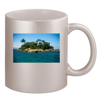 Islands 11oz Metallic Silver Mug