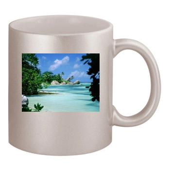 Islands 11oz Metallic Silver Mug