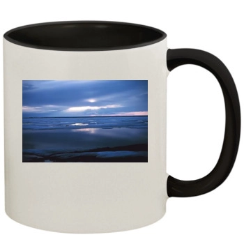 Oceans 11oz Colored Inner & Handle Mug