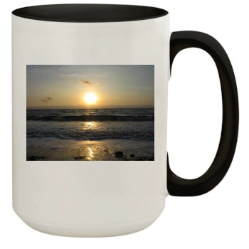 Oceans 15oz Colored Inner & Handle Mug