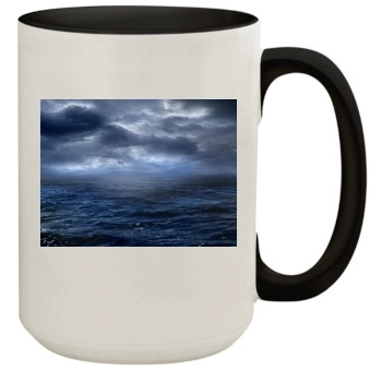 Oceans 15oz Colored Inner & Handle Mug